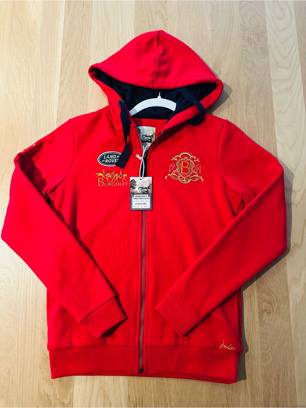 NWT Joules UK Equestrian Burghley Horse Trials hoodie women’s size 4